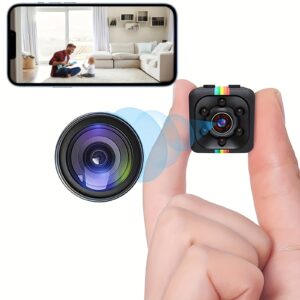 Mini Camera, HD Audio and Video Recording, Night Vision Motion Detection, Surveillance Camera Small Dog Camera Nanny Camera Baby Monitor Home Security