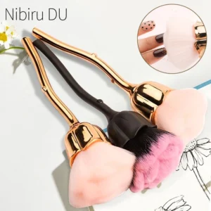 Pink Rose Soft Brush For Manicure Nail Art Dust Brush Nail Dust Brush Gel Polish Dust Cleaning Brushes Nail Accesories Tools