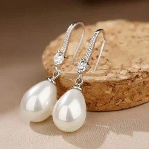 2 Pieces Of Women's Trendy And Elegant Pearl Tassel Earrings, Outdoor Travel, Carnival, Party, Holiday Dressing Gifts -SMT034