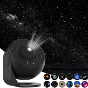 12 in 1 Star Projector Night Light 4K HD Planetarium Projector for Kids Room Valentines Gift 360° Rotate Galaxy Projector Lamp