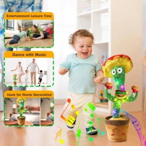 New Dancing Talking Cactus Toy – Fun for Babies, Toddlers, Boys, and Girls