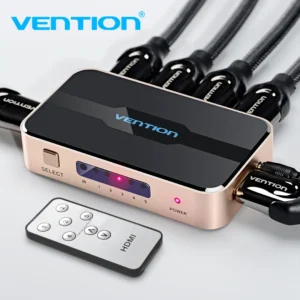 HDMI Splitter Switcher - between 5 Input Devices to 1 Output 4K HDMI