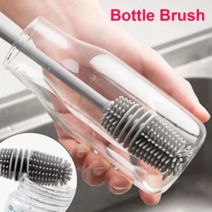 Silicone Brush for Bottles & Cups – Long-Handle Cup Scrubber for Deep Cleaning