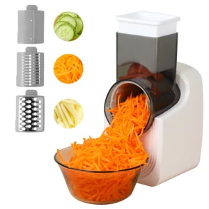 Electric Multi-function Food Processor, Cheese Grater, Slicer, Shredder, Salad Maker & Fruit Cutter