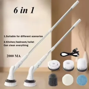 6-in-1 Electric Cleaning Brush – Revolutionize Your Cleaning Routine!