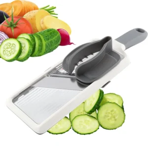 Multi Handheld Mandoline Slicer – Adjustable Blade, Kitchen Veggie Chopper, Cheese Grater, and More