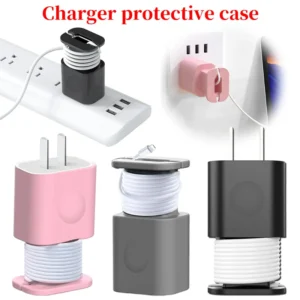 Silicone Charger Protective Case – 2-in-1 Anti-Break Protection & Cable Winder!
