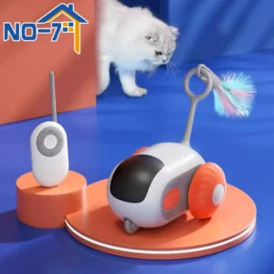 Smart Cat Toy Car – Interactive Automatic Rolling Ball with Remote Control for Indoor Play, Perfect for Cats & Kittens
