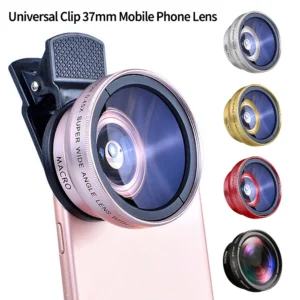 Phone Lens Kit – Ultra Wide Angle & Macro External Camera Lens for iPhone and Android