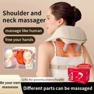 Neck & Shoulder Massager - Wireless Kneading Massage Shawl for Deep Relaxation