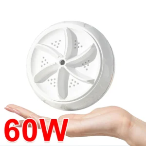 Mini Ultrasonic Washer for Clothes & Dishes - Portable Turbo Washing Machine with High Power Cleaning