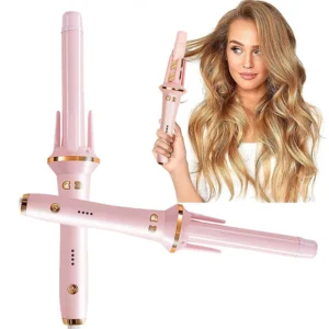Rotating Hair Curler 28mm - Tourmaline Ceramic Fast Heating Curling Iron with Auto Rotary Styling