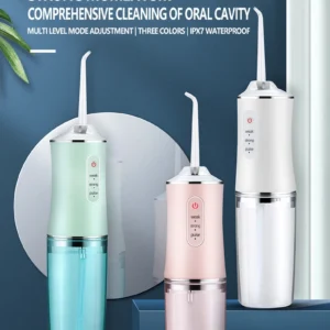Portable Smart Electric Oral Irrigator Water Flosser – Advanced 4-Jet Dental Cleaning System with 3 Modes