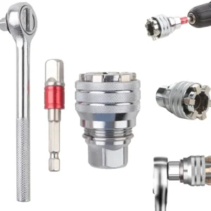 Universal Socket Adapter Set – The Ultimate 3/8" to 3/4" (10-19mm) Power Drill Adapter Kit